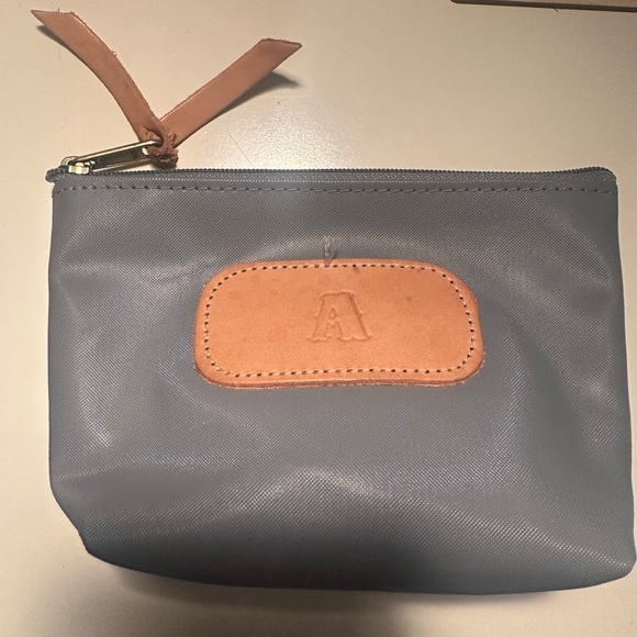 John Hart Gray Pouch with Leather Accent - Picture 1 of 4